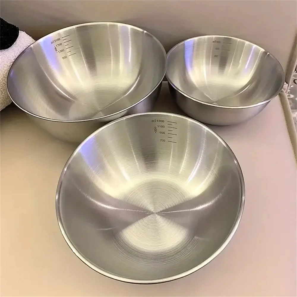 Home Cooking Food - Set di 1-3 Ciotole in Acciaio
