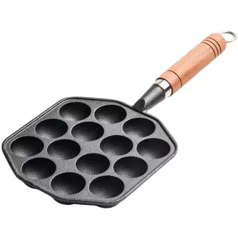 Takoyaki Pan Cast - Padella in Ghisa Antiaderente (Senza Rivestimento)
