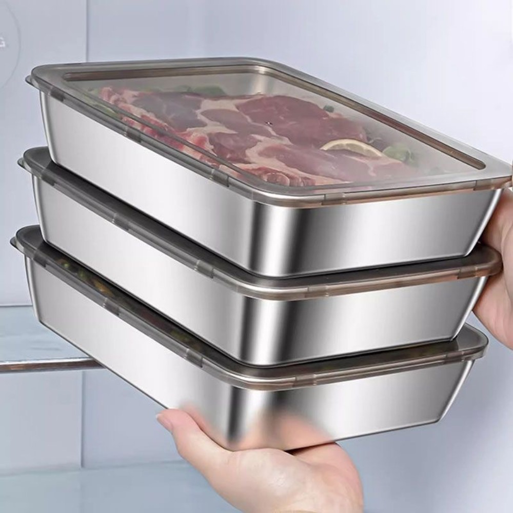 Home Cooking Food - Vassoio da portata in acciaio inox