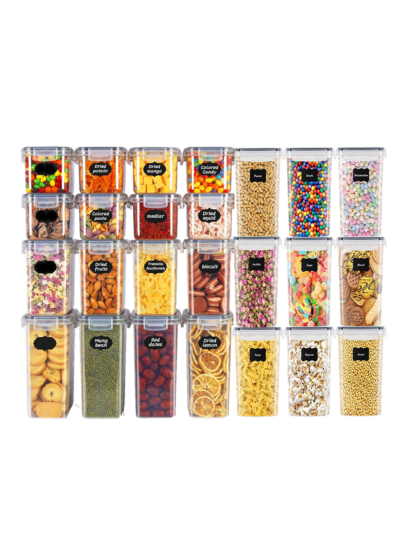 Home Cooking Food - Set di 48 Contenitori Sigillati per