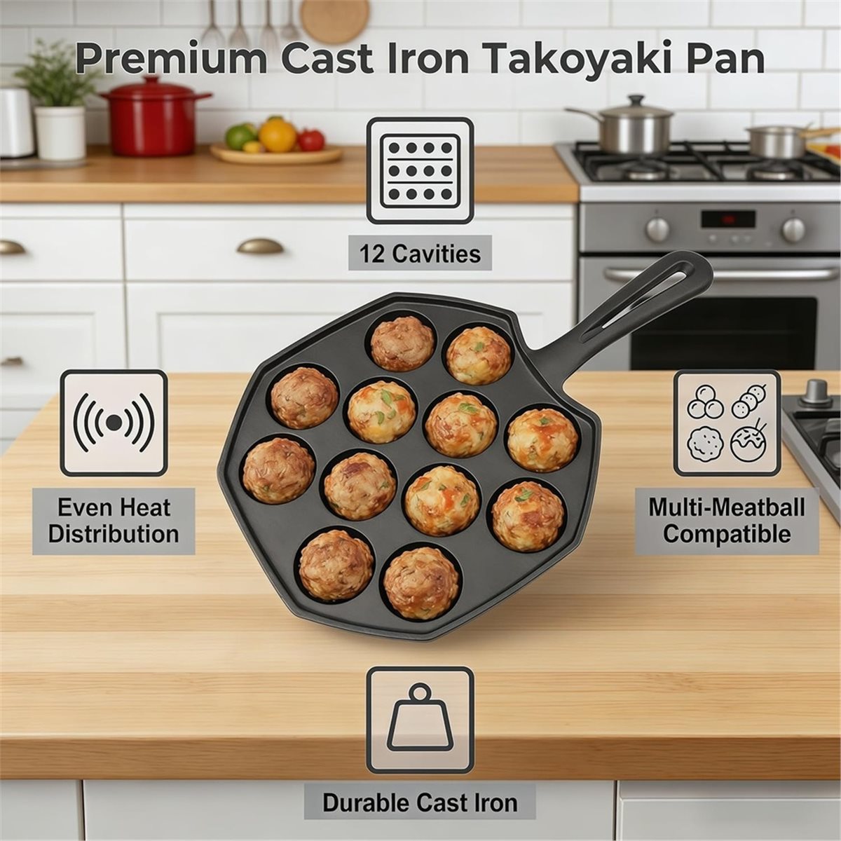 Nuova Padella per Takoyaki in  - Takoyaki Pan Cast recensione e prezzo